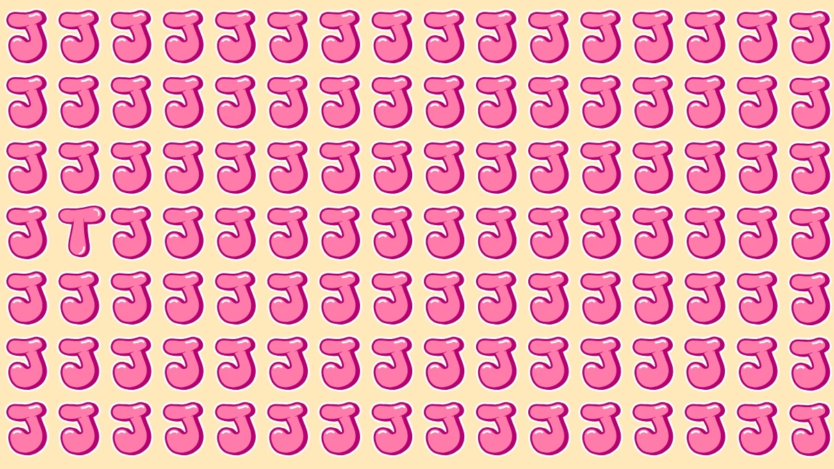 Optical Illusion IQ Test: Are You A Genius? Within 5 Seconds Spot The Letter T among J