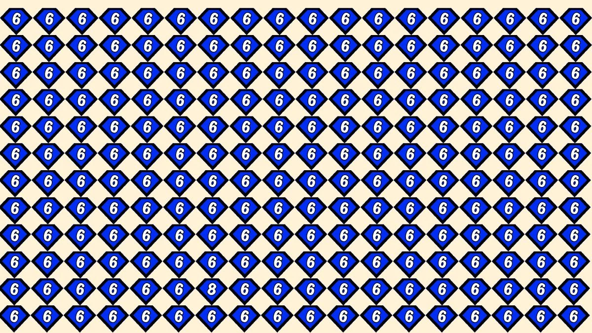 Optical Illusion IQ Test: Are You A Genius? Within 6 Seconds Spot The Number 8 among 6