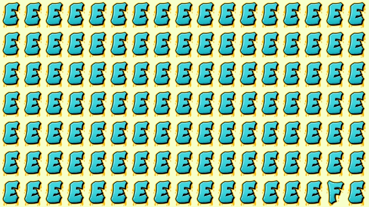 Optical Illusion IQ Test: Are You A Genius? Within 7 Seconds Spot The Letter F among E