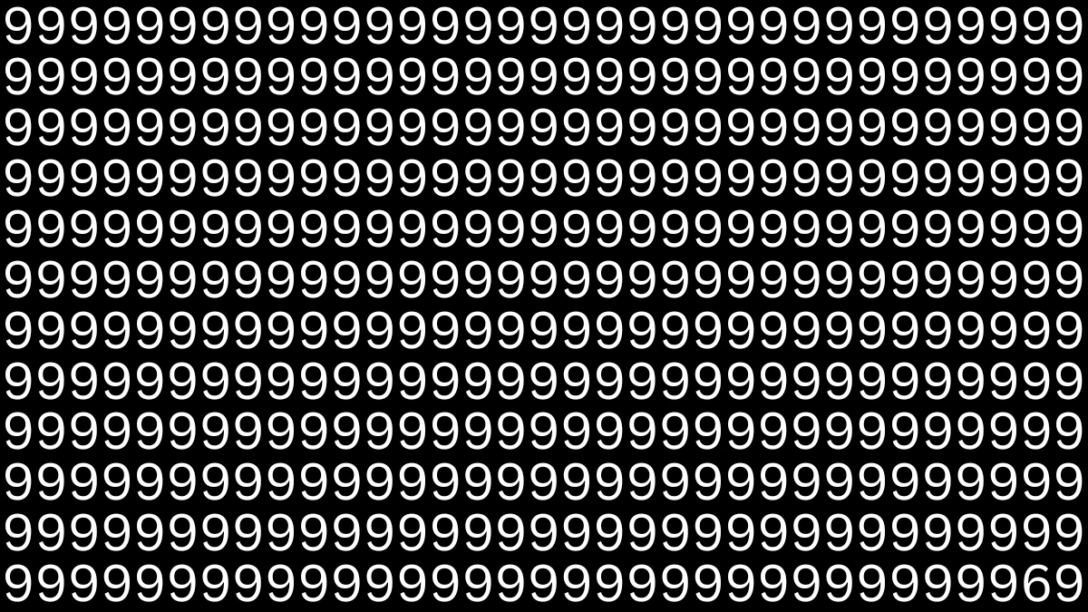 Optical Illusion IQ Test: Are You A Genius? Within 7 Seconds Spot The Number 6 among 9
