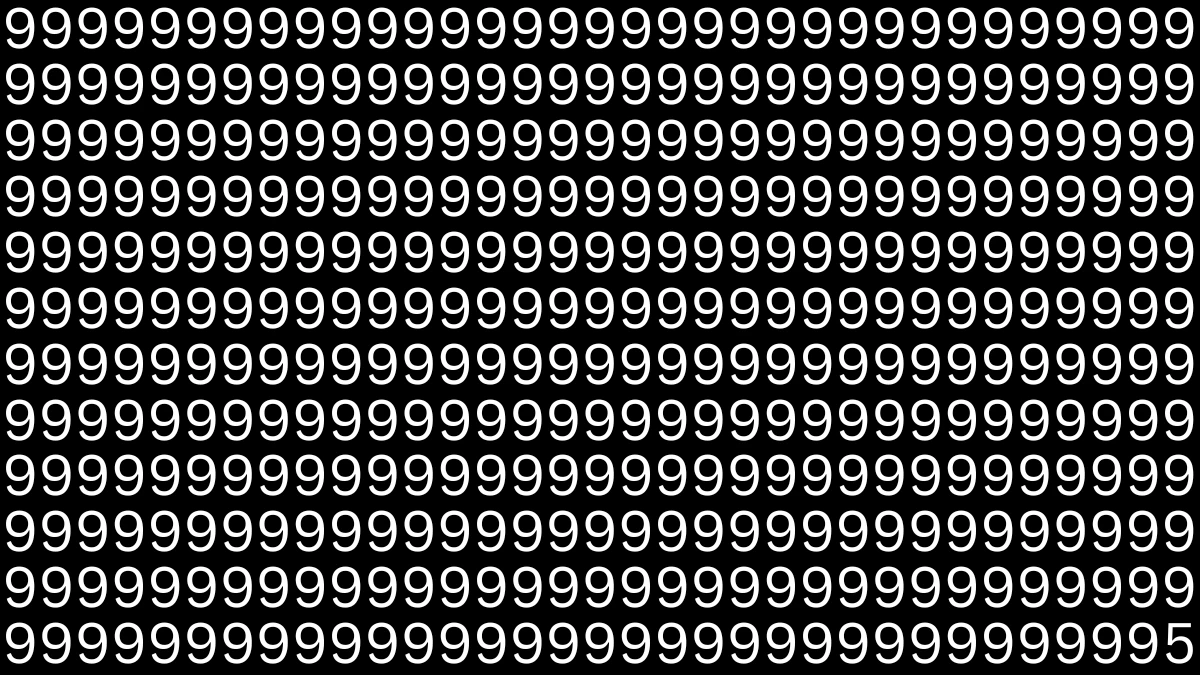 Optical Illusion IQ Test: Are You A Genius? Within 8 Seconds Spot The Number 5 among 9