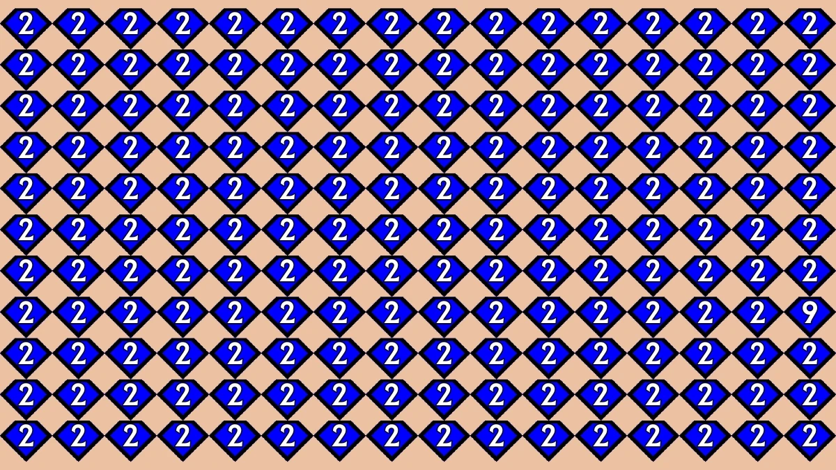 Optical Illusion IQ Test: Are You A Genius? Within 9 Seconds Spot The Number 9 among 2