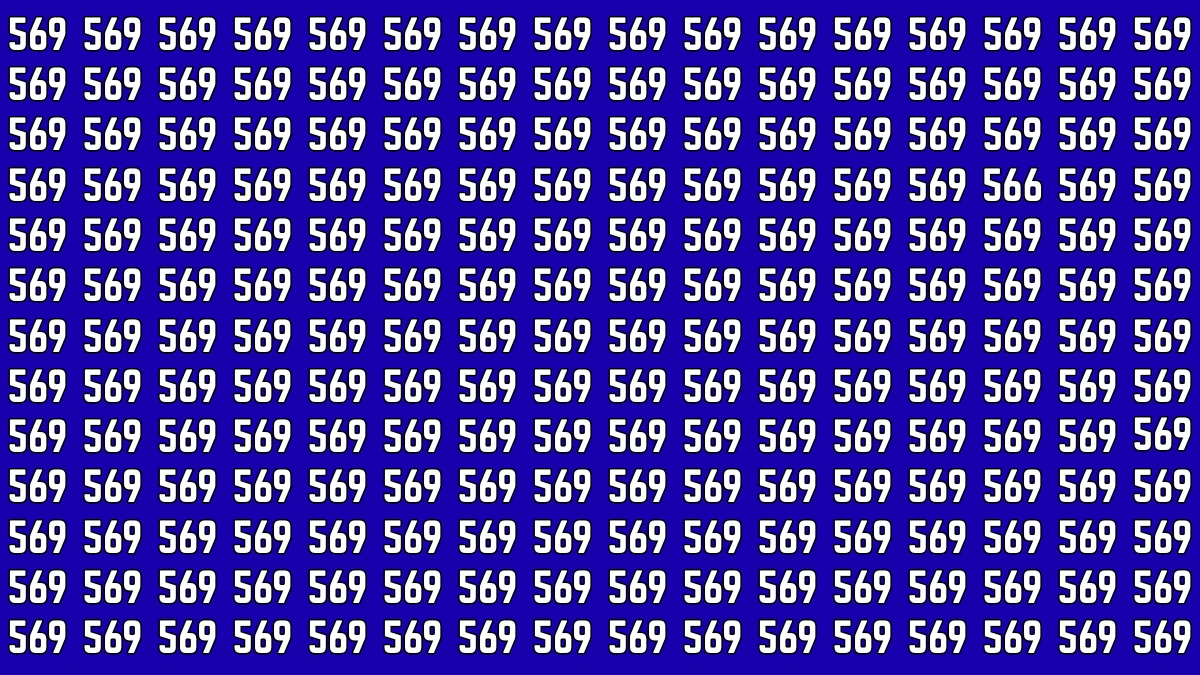 Optical Illusion: Within 5 Seconds If You Can Spot 566, Your Brain Works Differently!