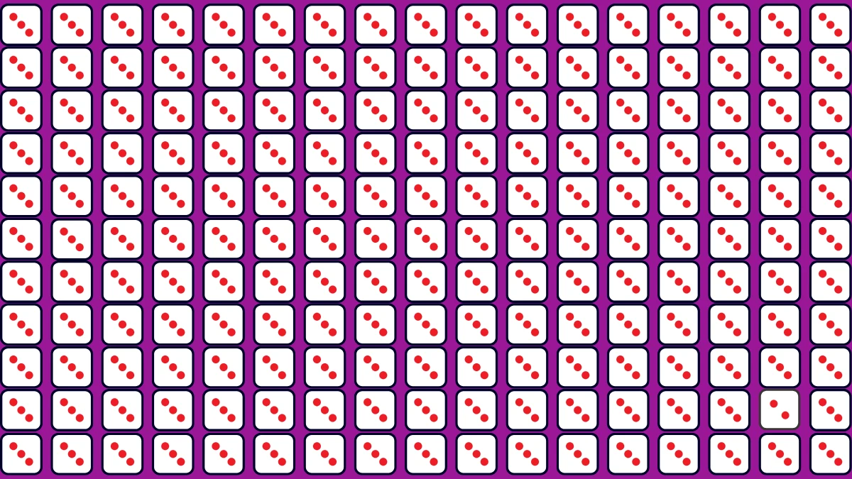 Optical Illusion: Within 5 Seconds Spot The 2 Dice among 3 Dice