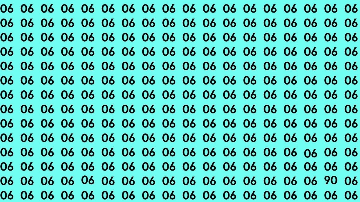 Optical Illusion: Within 9 Seconds Spot The Number 90 among Inverted 90s