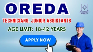 OREDA Group C Recruitment 2025 - Apply Online for 38 Technicians, Junior Assistants Posts OREDA Group C Recruitment 2025 - Apply Online for 38 Technicians, Junior Assistants Posts
