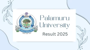 Palamuru University Result 2025 Released at palamuruuniversity.com Direct Link to Download  Result