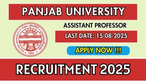 Panjab University Assistant Professor Recruitment 2025 - Apply Online for 08 Posts Panjab University Assistant Professor Recruitment 2025 - Apply Online for 08 Posts