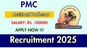 PMC Assistant Professor Recruitment 2025 – Walk in for 13 Posts