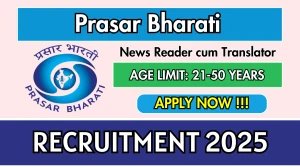 Prasar Bharati News Reader cum Translator Recruitment 2025 - Apply Offline Prasar Bharati News Reader cum Translator Recruitment 2025 - Apply Offline