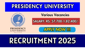 Presidency University Recruitment 2025 - Apply Online for Assistant Registrar, Accounts Officer and More Posts Presidency University Recruitment 2025 - Apply Online for Assistant Registrar, Accounts Officer and More Posts