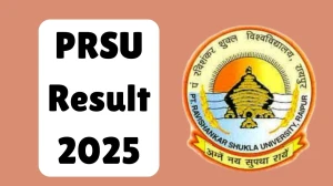 PRSU Result 2025 Released at prsu.ac.in Direct Link to Download 2nd, 4th and 7th Semester Result