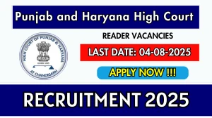 Punjab and Haryana High Court Chandigarh Reader Recruitment 2025 - Apply Online for 60 Posts Punjab and Haryana High Court Chandigarh Reader Recruitment 2025 - Apply Online for 60 Posts