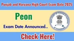 Punjab and Haryana High Court Peon Exam Date 2025 Out for 300 Posts at highcourtchd.gov.in Check Details Here