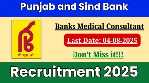 Punjab and Sind Bank Banks Medical Consultant Recruitment 2025 - Apply Offline