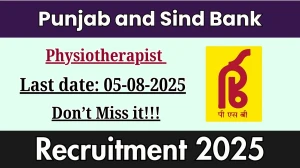 Punjab and Sind Bank Physiotherapist Recruitment 2025 - Apply Offline