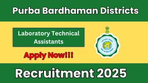 Purba Bardhaman Districts Laboratory Technical Assistants Recruitment 2025 - Apply Offline
