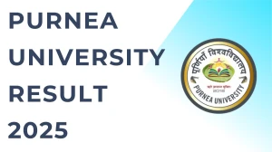 Purnea University Result 2025 Released at purneau.ac.in Direct Link to Download UG and PG Course Result