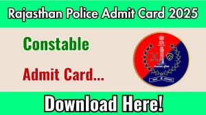 Rajasthan Police Constable Admit Card 2025 OUT Soon Download Link police.rajasthan.gov.in