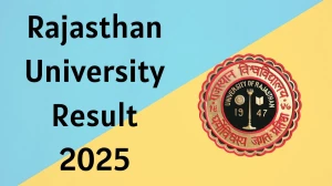 Rajasthan University Result 2025 Released at uniraj.ac.in Direct Link to Download 2nd and 4th Semester Result