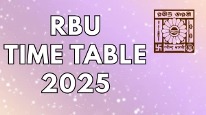 RBU Time Table 2025 Announced For M.A @ rbu.ac.in Details Here