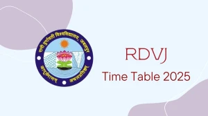 RDVJ Time Table 2025 Announced @ rdunijbpin.org Details Here
