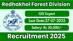 Redhakhol Forest Division GIS Expert Recruitment 2025 - Apply Online