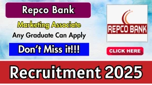 Repco Bank Marketing Associate Recruitment 2025 - Apply Offline for 10 Posts