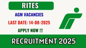 RITES Additional General Manager Recruitment 2025 - Apply Offline