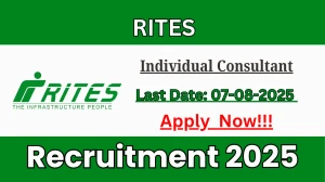 RITES Individual Consultant Recruitment 2025 - Apply Online