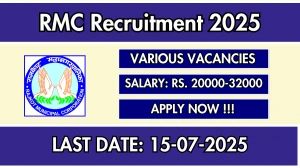 RMC Recruitment 2025 - Apply Online for 21 Staff Nurse, ACDA and More Posts RMC Recruitment 2025 - Apply Online for 21 Staff Nurse, ACDA and More Posts