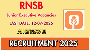 RNSB Junior Executive Recruitment 2025 - Apply Online RNSB Junior Executive Recruitment 2025 - Apply Online