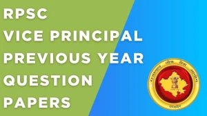 RPSC Vice Principal Previous Year Question Papers PDF with Answers Download