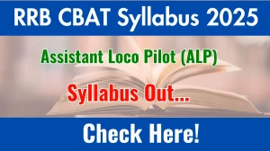 RRB ALP CBAT Syllabus 2025 Out Direct Link to Download Syllabus PDF here
