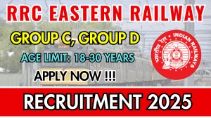 RRC Eastern Railway Group C and Group D Recruitment 2025 - Apply Online for 13 Posts