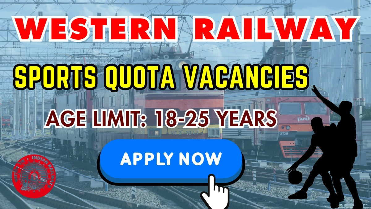 RRC Western Railway Sports Quota Recruitment 2025 - Apply Online for 64 Group C and Group D Posts