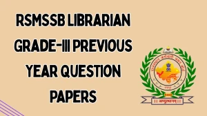 RSMSSB Librarian Grade-III Previous Year Question Papers PDF with Answers Download