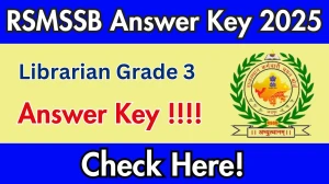 RSMSSB Rajasthan Librarian Grade 3 Answer Key 2025 will be released – Download the Answer Key at rsmssb.rajasthan.gov.in RSMSSB Rajasthan Librarian Grade 3 Answer Key 2025 will be released – Download the Answer Key at rsmssb.rajasthan.gov.in