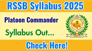 RSSB Platoon Commander Syllabus 2025 Out Direct Link to Download Syllabus PDF here