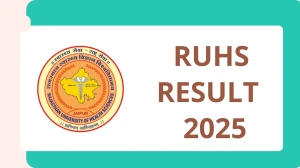 RUHS Result 2025 Released at ruhsraj.org Direct Link to Download End Semester Result