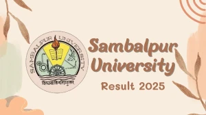 Sambalpur University Result 2025 Released at suniv.ac.in Direct Link to Download 2nd Sem Result