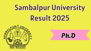 Sambalpur University Result 2025 Released at suniv.ac.in Direct Link to Download Doctor of Philosophy Result