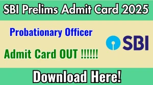SBI PO Prelims Admit Card 2025 OUT Download Link sbi.co.in SBI PO Prelims Admit Card 2025 OUT Download Link sbi.co.in