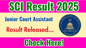 SCI Junior Court Assistant Typing Test Result 2025 Out at sci.gov.in, Direct Link to Download Result PDF Here