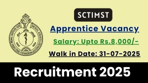 SCTIMST Apprentice Recruitment 2025 – Walk in