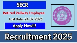 SECR Retired Railway Employee Recruitment 2025 - Apply Offline for 56 Posts