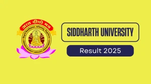 Siddharth University Result 2025 Released at suksn.in Direct Link to Download 1st, 2nd, 3rd, 4th, 5th, 6th, 7th, 8th Sem Result