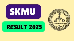 SKMU Result 2025 Released at skmu.ac.in Direct Link to Download 2nd, 3rd, and 6th Semester Result