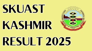 SKUAST Kashmir Result 2025 Out at skuastkashmir.ac.in Direct Link to Download UET-UG entrance exam Result