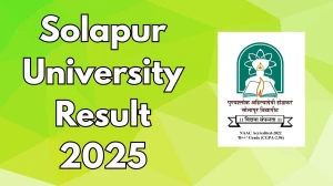 Solapur University Result 2025 Released at sus.ac.in Direct Link to Download 1st to 5th Semester Result